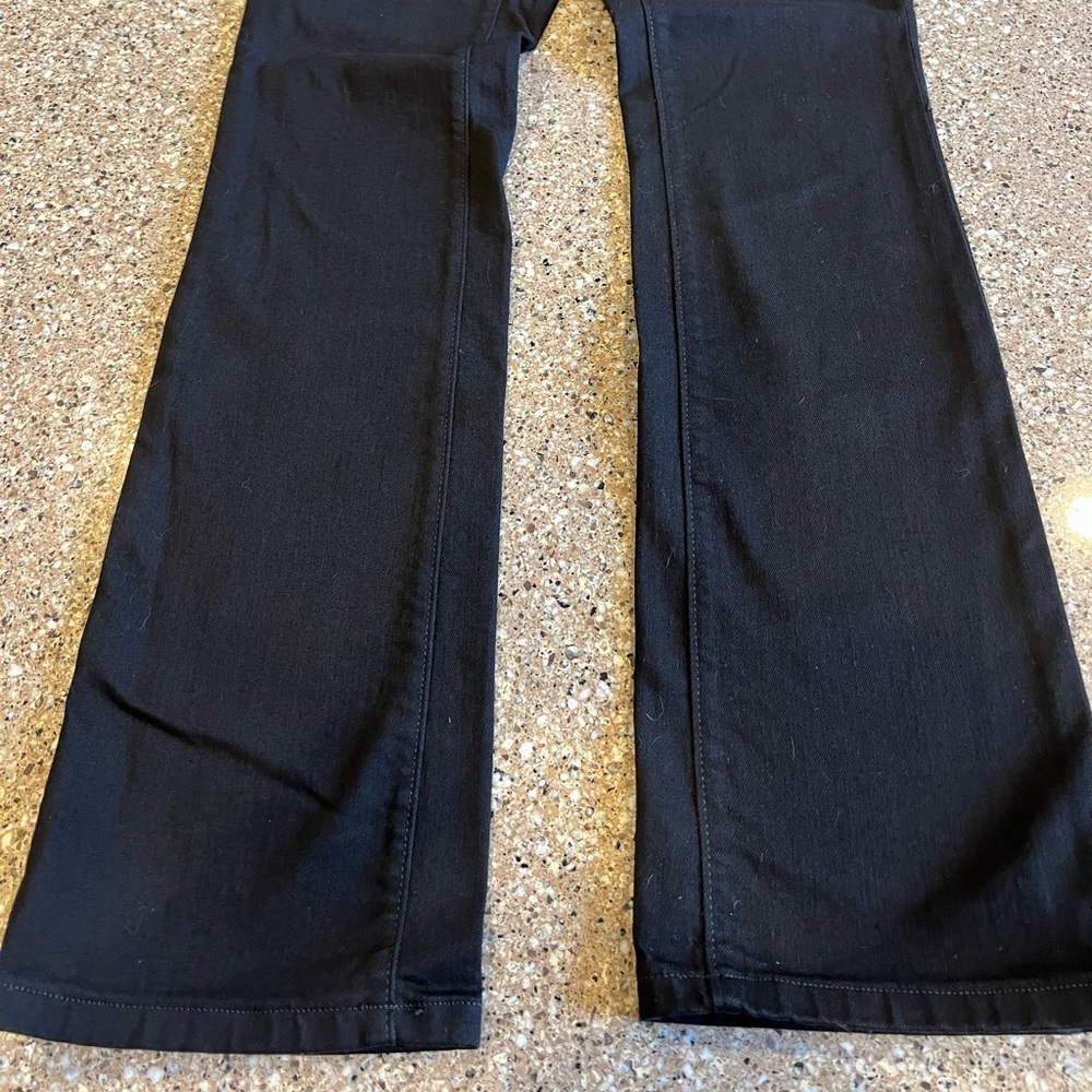 Ann Taylor Loft Jeans Black Modern Sexy Boot size 27 / 4 Petite